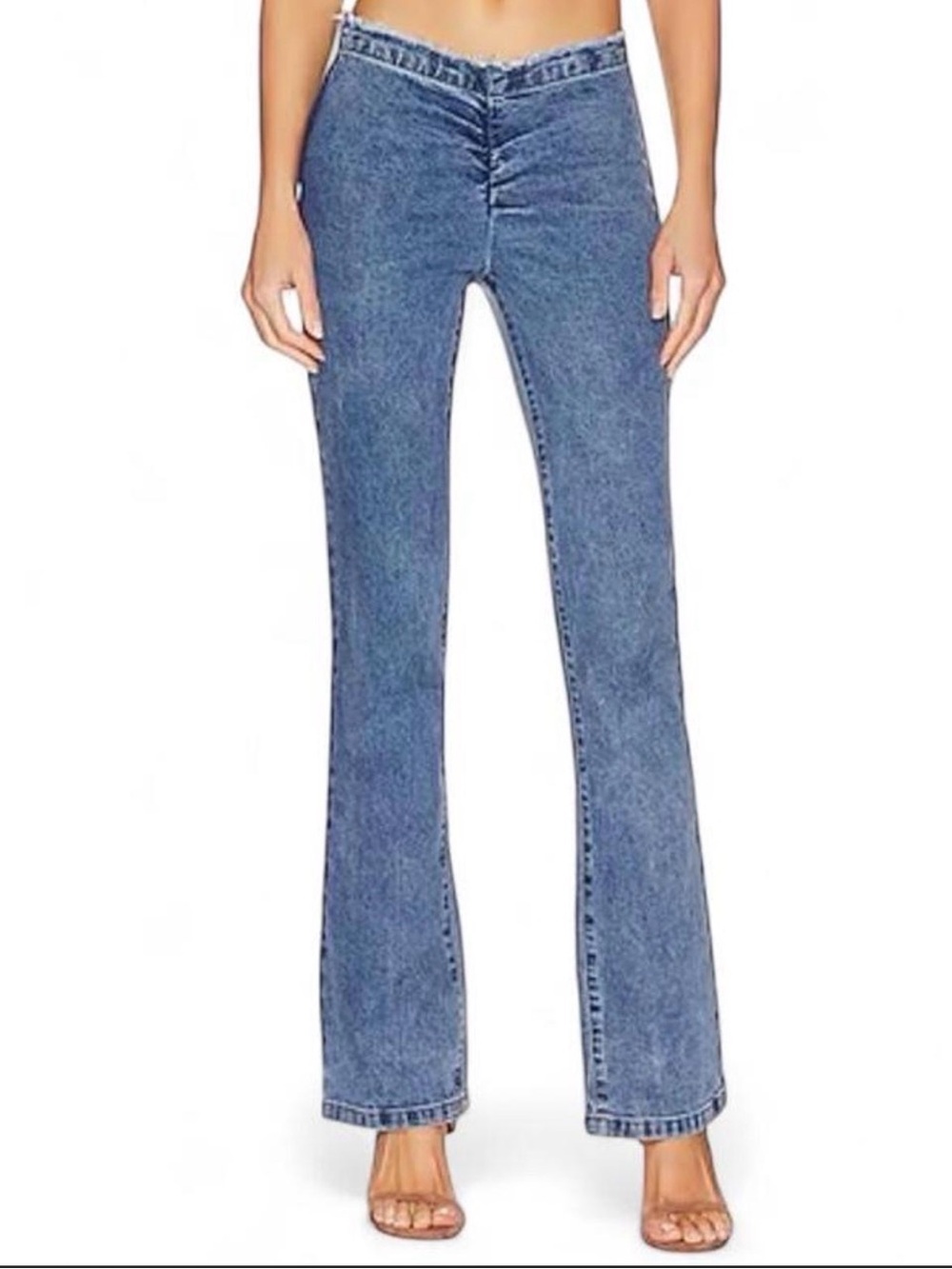 superdown Classic Blue Flared Jeans